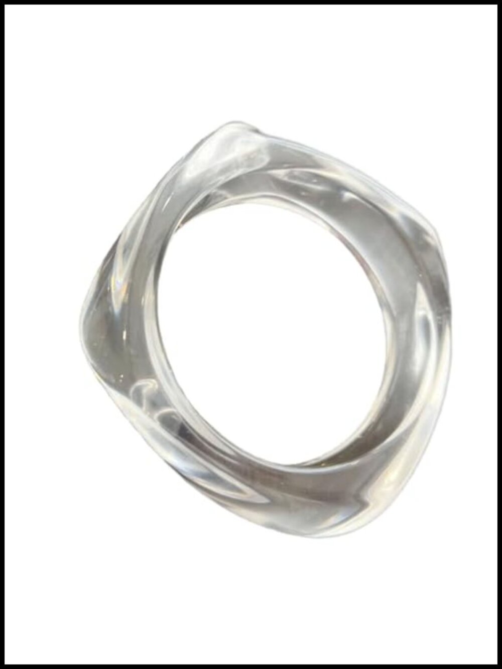 Chunky Geometric Resin Acrylic Bangle Bracelet Punk Cuff Statement Jewelry for
